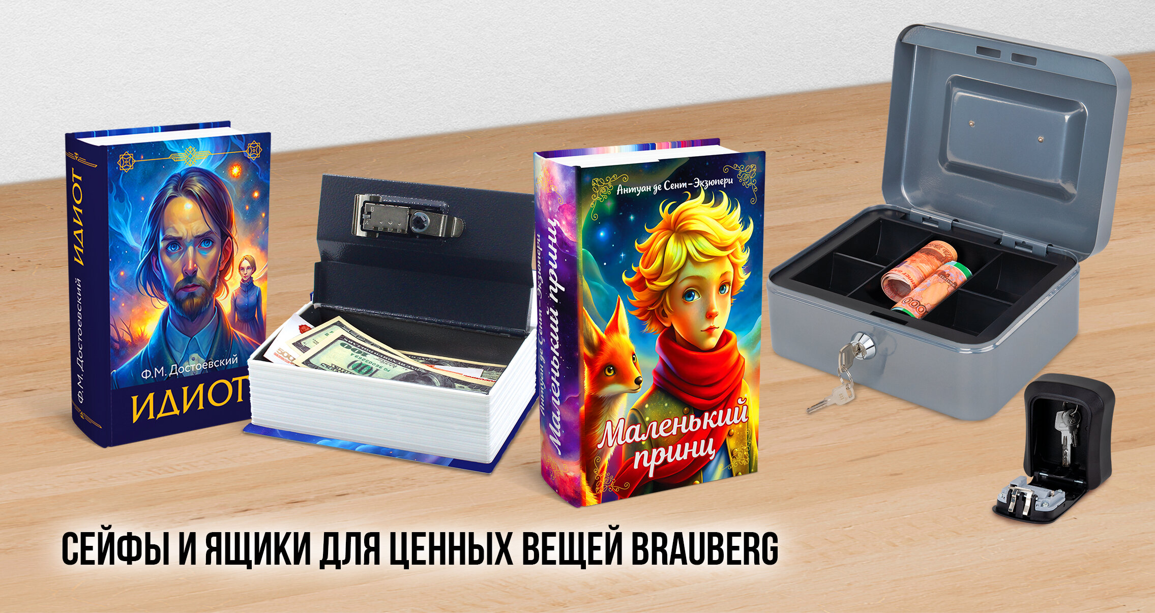 Сейфы и ящики для ценных вещей BRAUBERG