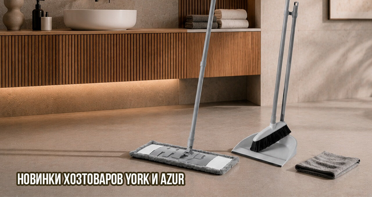 Новинки хозтоваров YORK и AZUR