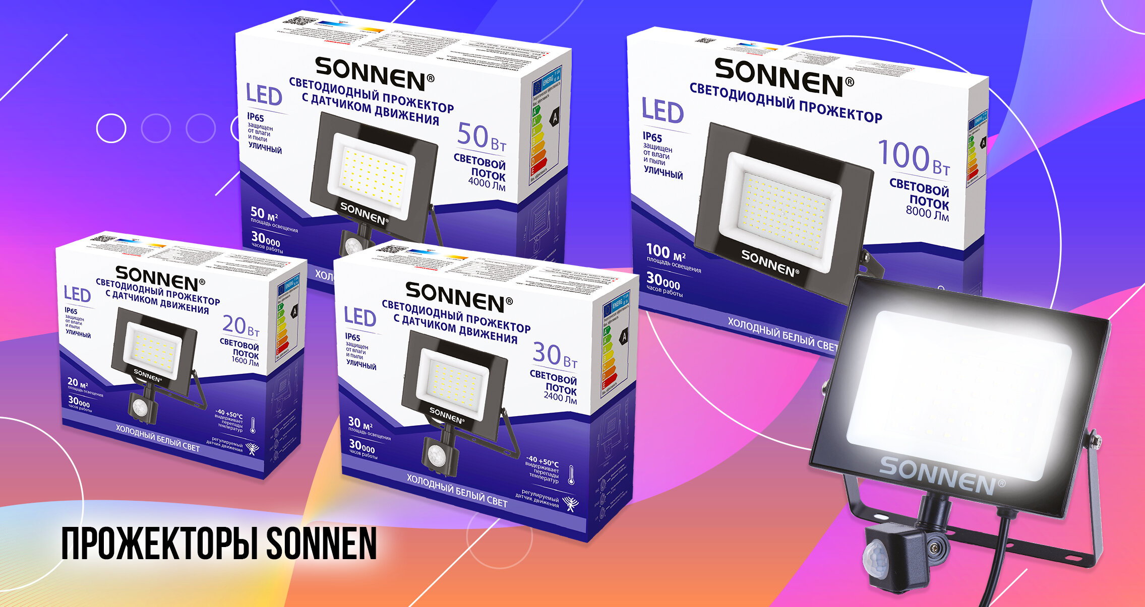 Светодиодные прожекторы SONNEN