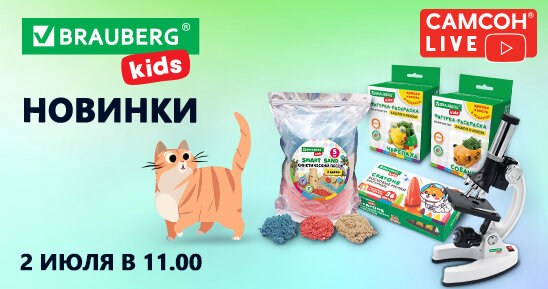 САМСОН LIVE: товары для творчества и развития BRAUBERG KIDS