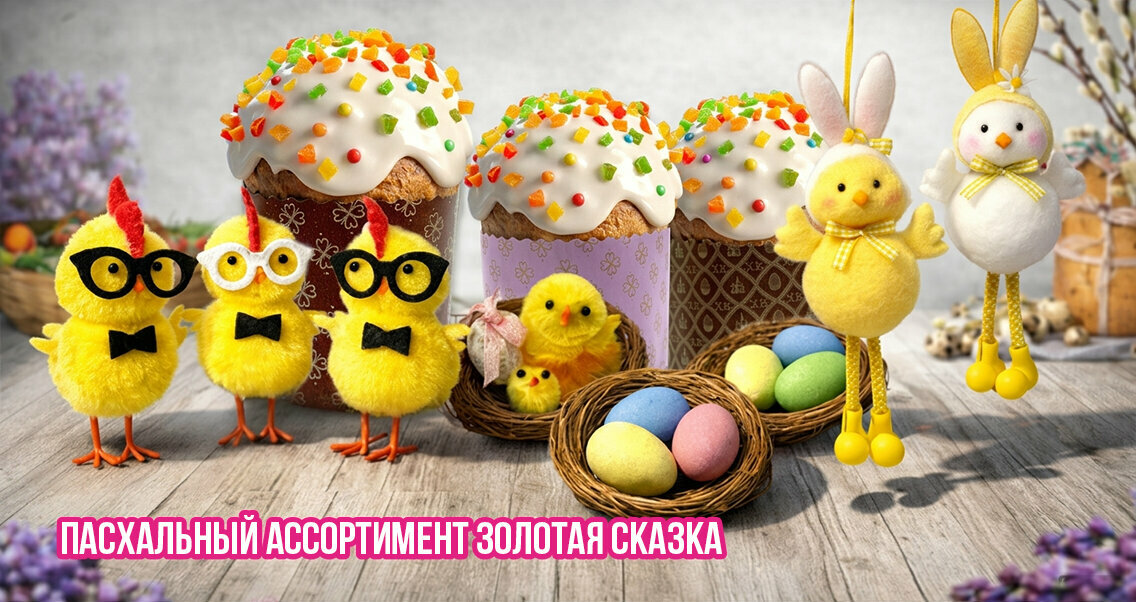Новинки пасхального ассортимента ЗОЛОТАЯ СКАЗКА