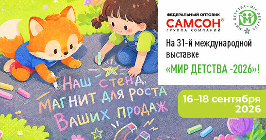 Выставка «Мир детства»: ждём вас на нашем стенде! 