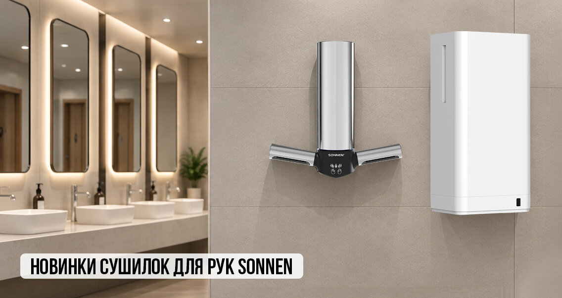 Новинки сушилок для рук SONNEN